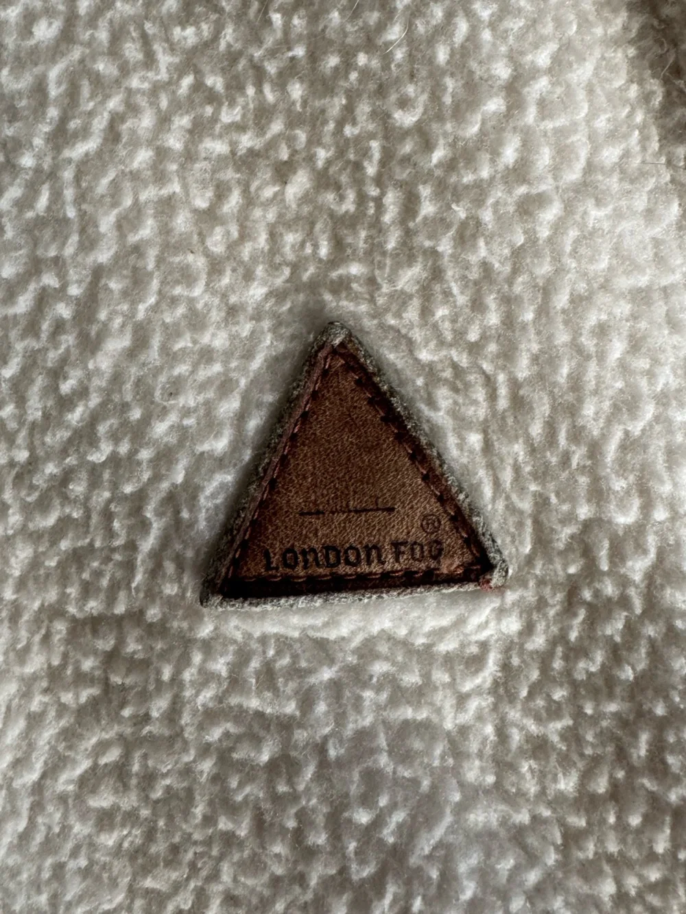 Vintage 1990s London Fog Kids Cream Sherpa Pullover Jacket